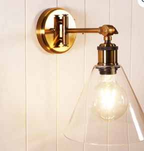 LEDA Swing Arm Wall Light S/Brass