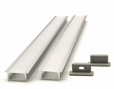 Square recessed Aluminium Profile with Diffuser - 3m