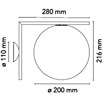 Replica Ic Interior Wall Lights 20cm