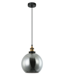 Pesini Interior Wine Glass With Antique Brass/ Chrome Highlight Pendant Lights