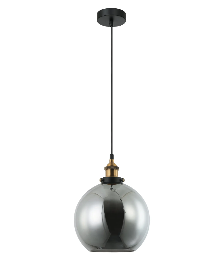 Pesini Interior Wine Glass With Antique Brass/ Chrome Highlight Pendant Lights
