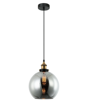 Pesini Interior Wine Glass With Antique Brass/ Chrome Highlight Pendant Lights