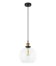 Pesini Interior Wine Glass With Antique Brass/ Chrome Highlight Pendant Lights