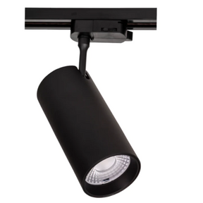 Single Circuit 30W Dimmable Black Track Head