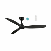 Seaforth DC 1320mm 3 ABS Blade WIFI & Remote Control Ceiling Fan Only Matt Black