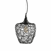 Weave S 1 Light Small 27cm E27 Woven Iron Pendant