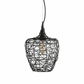 Weave S 1 Light Small 27cm E27 Woven Iron Pendant