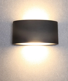 TAMA LED Exterior Surface Mounted Curved Up/Down Wall Lights IP54