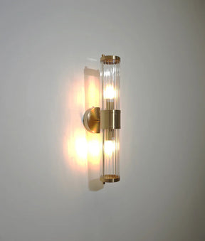 TIEMPO Interior Up/Down Tubular Clear Glass Wall Lights