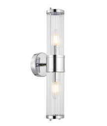 TIEMPO Interior Up/Down Tubular Clear Glass Wall Lights