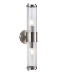 TIEMPO Interior Up/Down Tubular Clear Glass Wall Lights