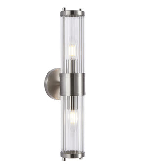 TIEMPO Interior Up/Down Tubular Clear Glass Wall Lights