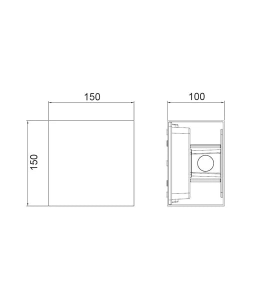 TOCA Exterior LED Surface Mounted Adjustable Lens Covers Up/Down Lights IP65