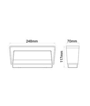 TOPATRI LED Tri-CCT Exterior Surface Mounted Up/Down Wall Lights IP65