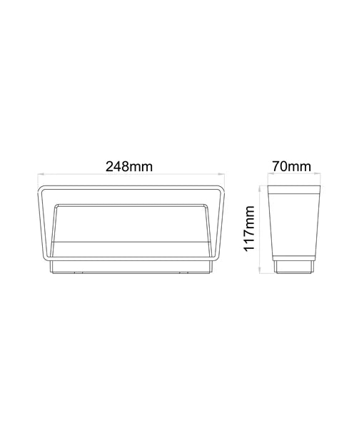 TOPATRI LED Tri-CCT Exterior Surface Mounted Up/Down Wall Lights IP65