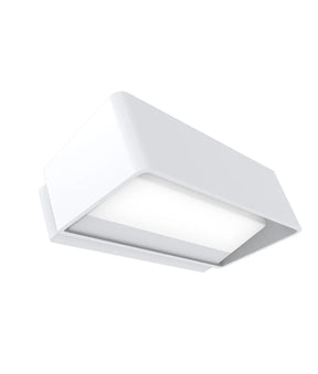 WALL S/M Up/Dn 13W RECT Wh 3K IP65 Opal Diff 600 Lm