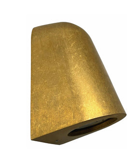 TORQUE Exterior GU10/MR16 Antique Brass Surface Mounted Cone Wall Lights IP65