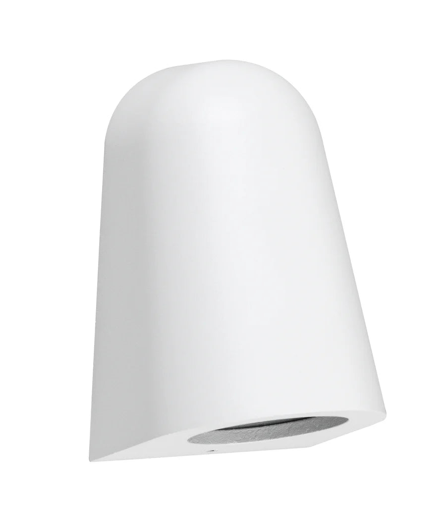 TORQUE Exterior GU10/MR16 Matte White Surface Mounted Cone Wall Lights IP65