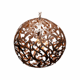 Theodore BR 50CM 1 Light E27 Orb Pendant Bronze