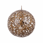 Theodore BR 70CM 5 Light E27 Orb Pendant Bronze