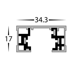 White Single Circuit Track 1 Metre