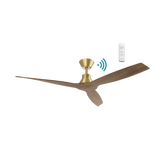 Triumph DC 1320mm 3 ABS Blade WIFI & Remote Control Ceiling Fan Only Ant Bronze/Walnut