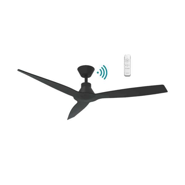 Triumph DC 1320mm 3 ABS Blade WIFI & Remote Control Ceiling Fan Only Matt Black