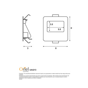 PEKO.3 TRICOLOUR RECESSED WALL LIGHT