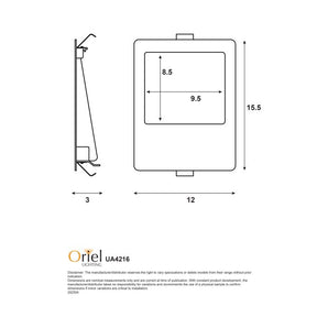PEKO.6 TRICOLOUR RECESSED WALL LIGHT