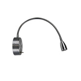 FLEXI 3W WALL LIGHT BRUSHED ALUMINIUM w/SWITCH