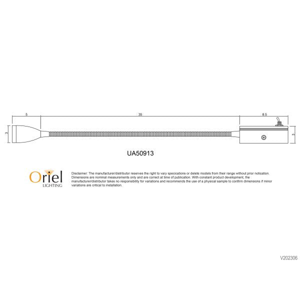 FLEXI 3W WALL LIGHT SATIN BLACK w/SWITCH