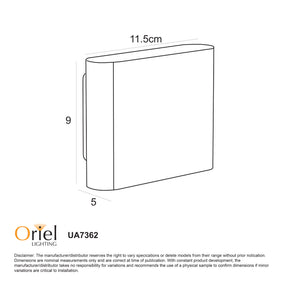 WASH 2x3W OUTDOOR WALL LIGHT WHITE