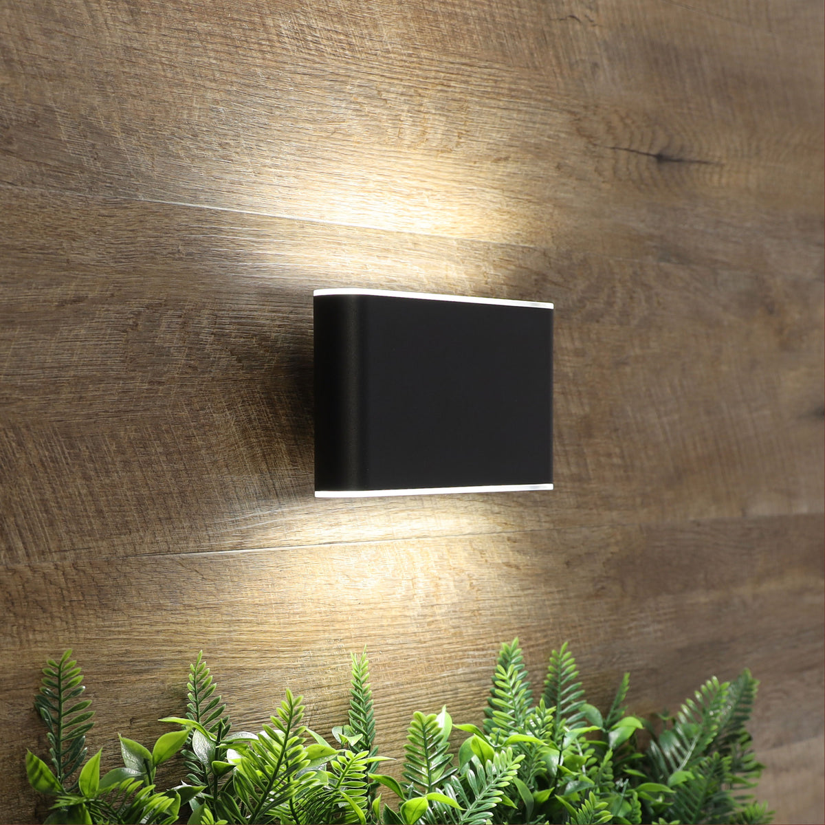 WASH 2x6W OUTDOOR WALL LIGHT BLACK