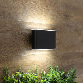 WASH 2x6W OUTDOOR WALL LIGHT BLACK