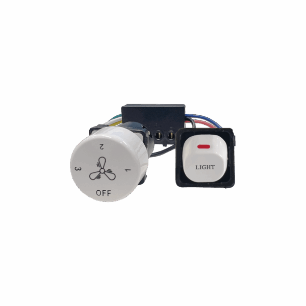 Legend DC 1220mm ABS 3 Fast Fix Blade Wall Control Ceiling Fan Only Matt White