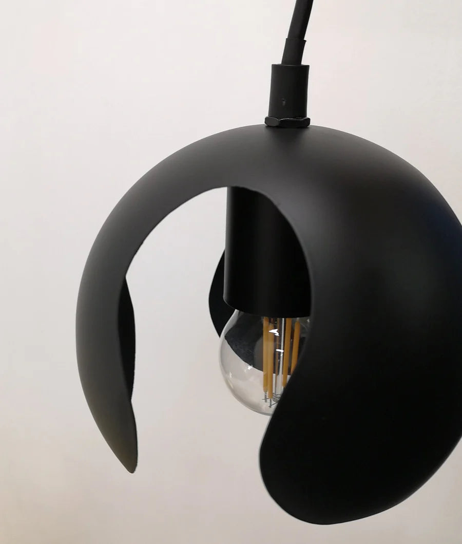 VAINA: Minimalist Scandinavian Interior Small Iron Dome Shape Pendant Lights