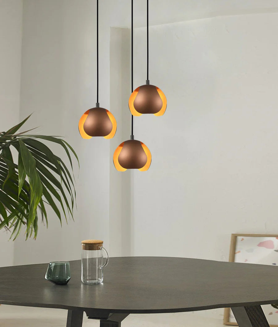 VAINA: Minimalist Scandinavian Interior Small Iron Dome Shape Pendant Lights