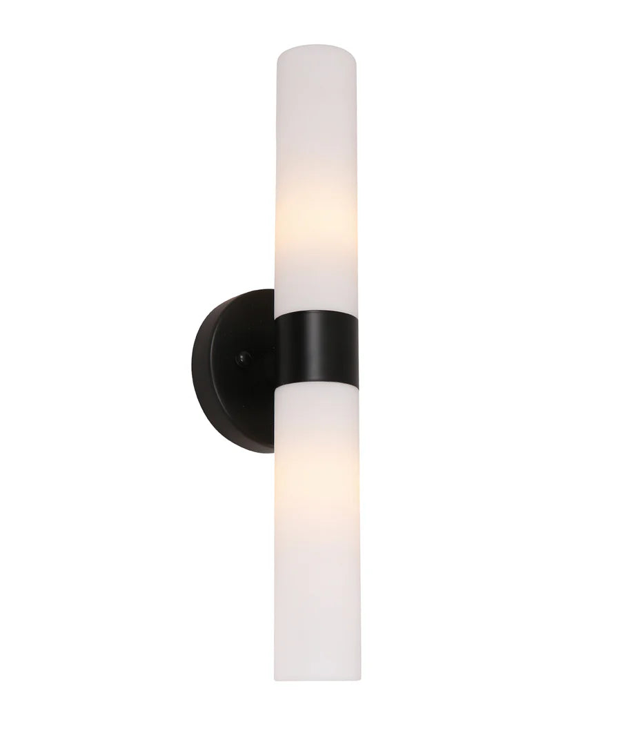 VARA Interior Tubular Up/Down Opal Glass Wall Lights