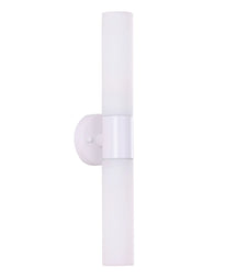 VARA Interior Tubular Up/Down Opal Glass Wall Lights