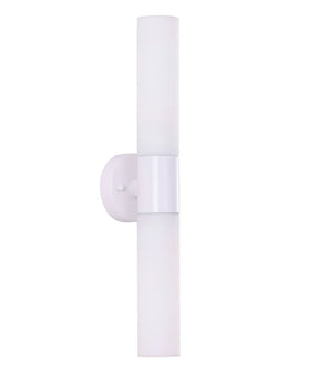VARA Interior Tubular Up/Down Opal Glass Wall Lights