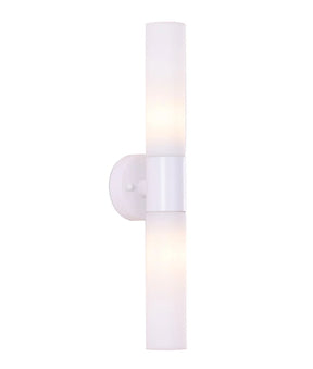 VARA Interior Tubular Up/Down Opal Glass Wall Lights