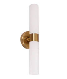 VARA Interior Tubular Up/Down Opal Glass Wall Lights