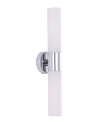 VARA Interior Tubular Up/Down Opal Glass Wall Lights