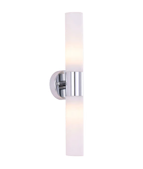 VARA Interior Tubular Up/Down Opal Glass Wall Lights