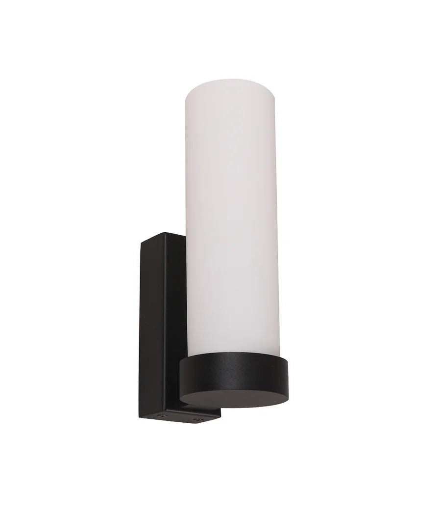 VARA Interior Tubular Up Opal Glass Wall Lights