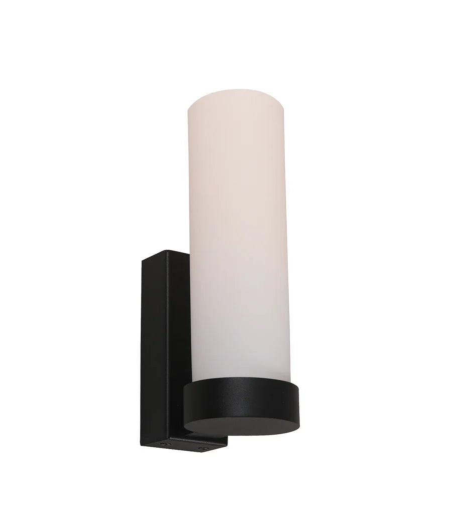VARA Interior Tubular Up Opal Glass Wall Lights