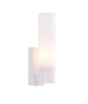 VARA Interior Tubular Up Opal Glass Wall Lights