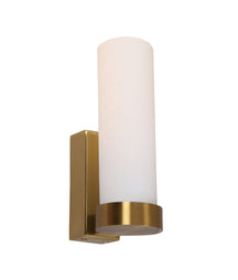 VARA Interior Tubular Up Opal Glass Wall Lights