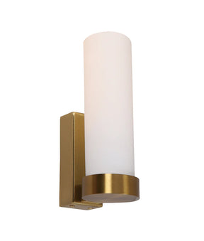 VARA Interior Tubular Up Opal Glass Wall Lights