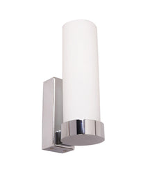 VARA Interior Tubular Up Opal Glass Wall Lights